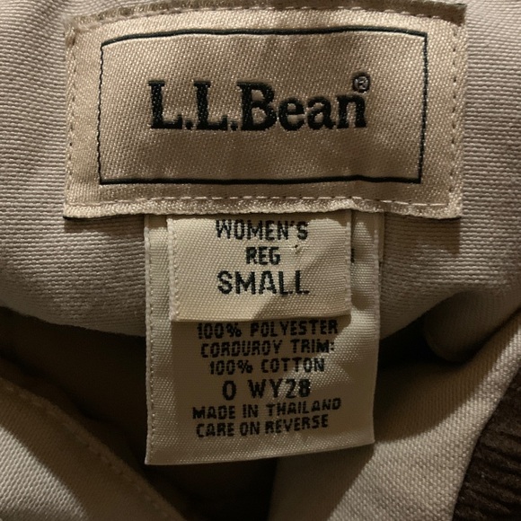 L.L. Bean woman’s Tan Chore Coat Jacket Small - Picture 14 of 16